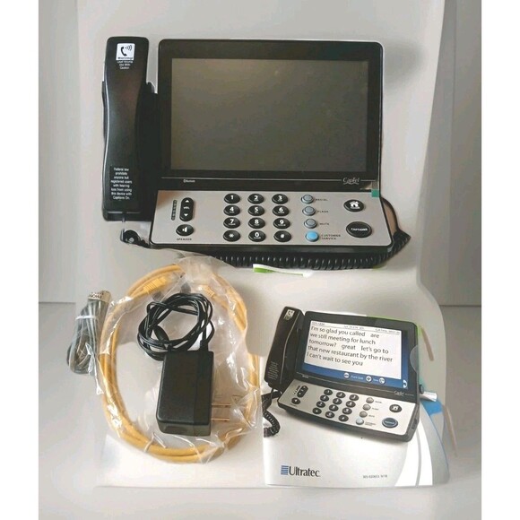 CapTel 2400IBT Ultratec Caption Hearing Impaired Touch Screen Telephone Complete - Picture 1 of 16